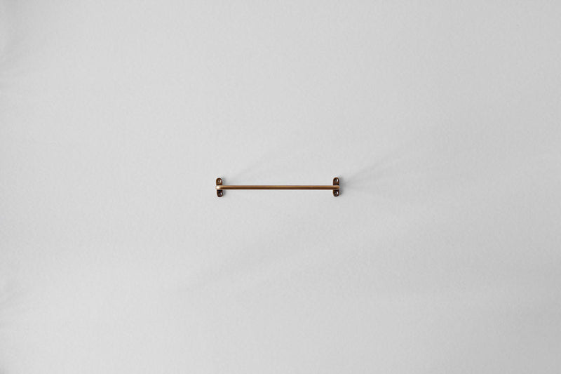 Rustic Brass Towel Bar - Nickey Kehoe