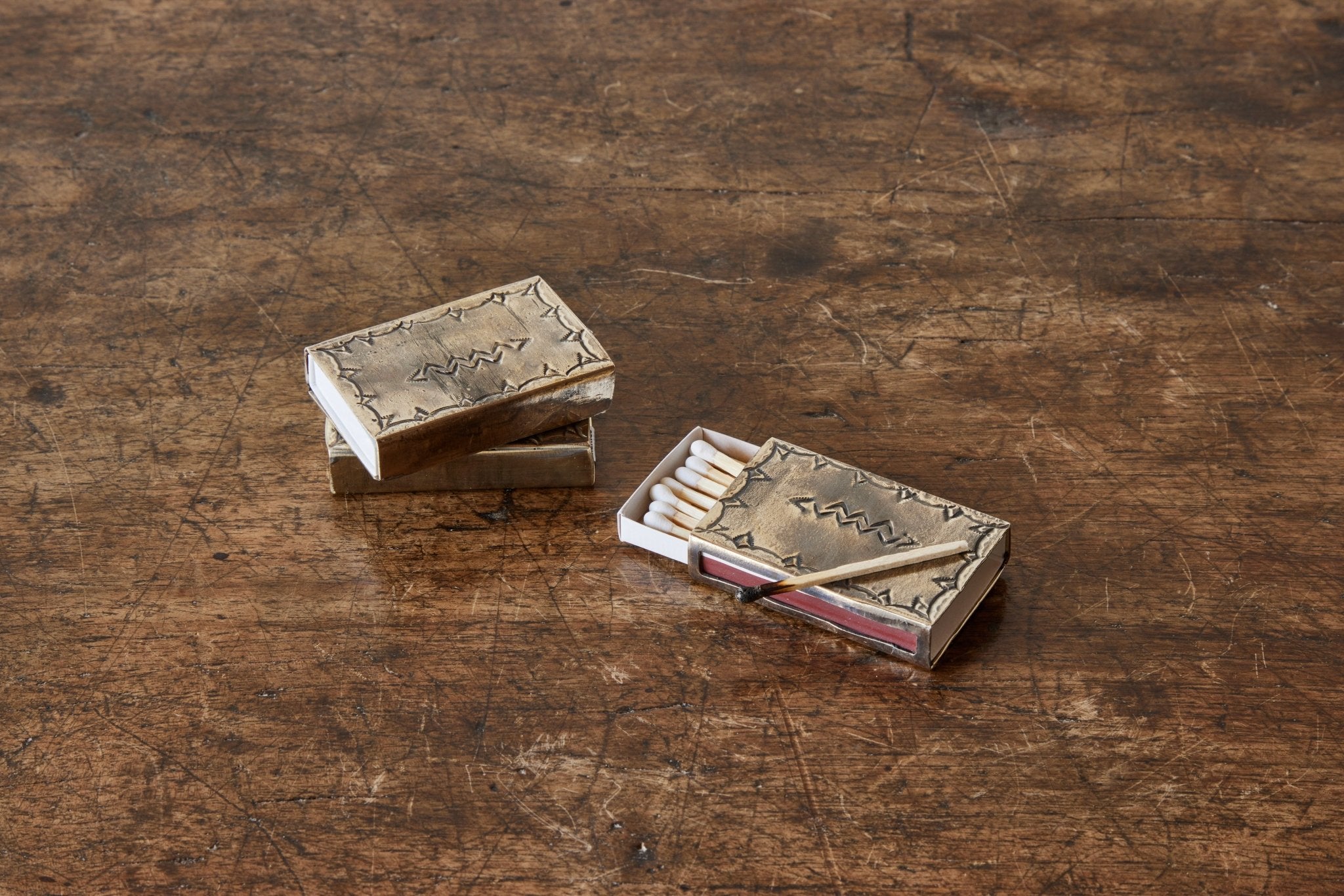 Silver Stamped Silver Matchbox Cover, Small - Nickey Kehoe