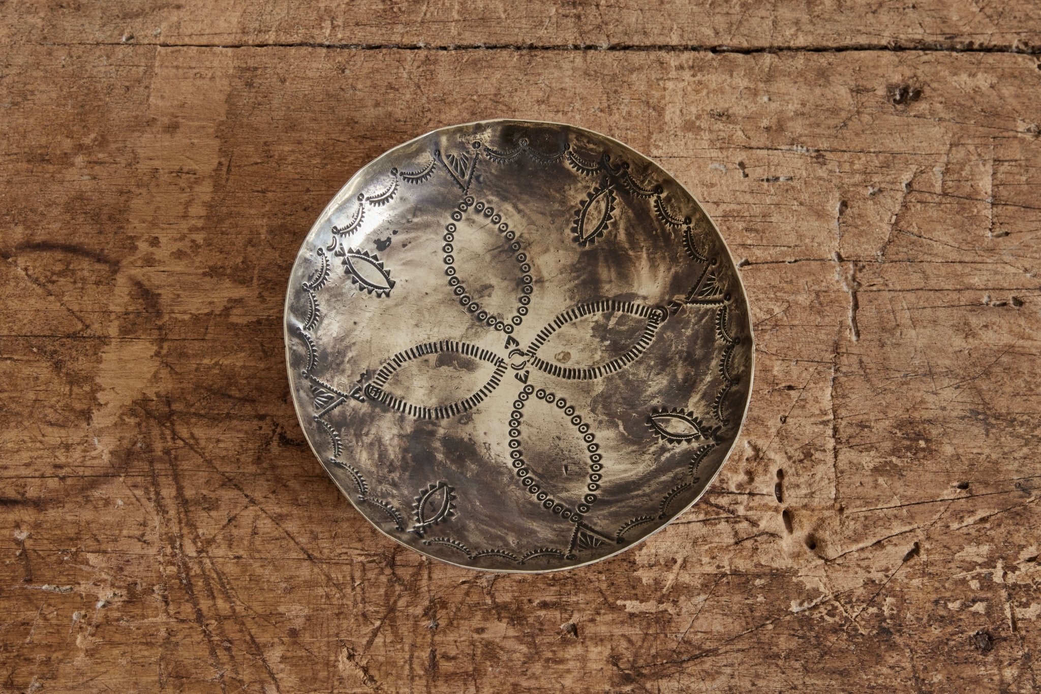 Small Stamped Round Dish - Nickey Kehoe