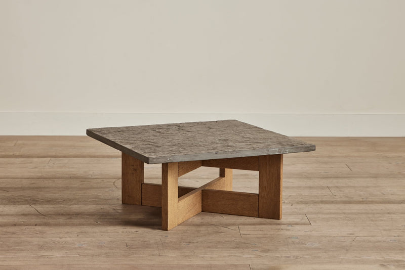 Stone & Wood Coffee Table (LA) - Nickey Kehoe