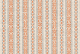 Susan Deliss, Ticking in Burnt Orange/Swedish Blue - Nickey Kehoe