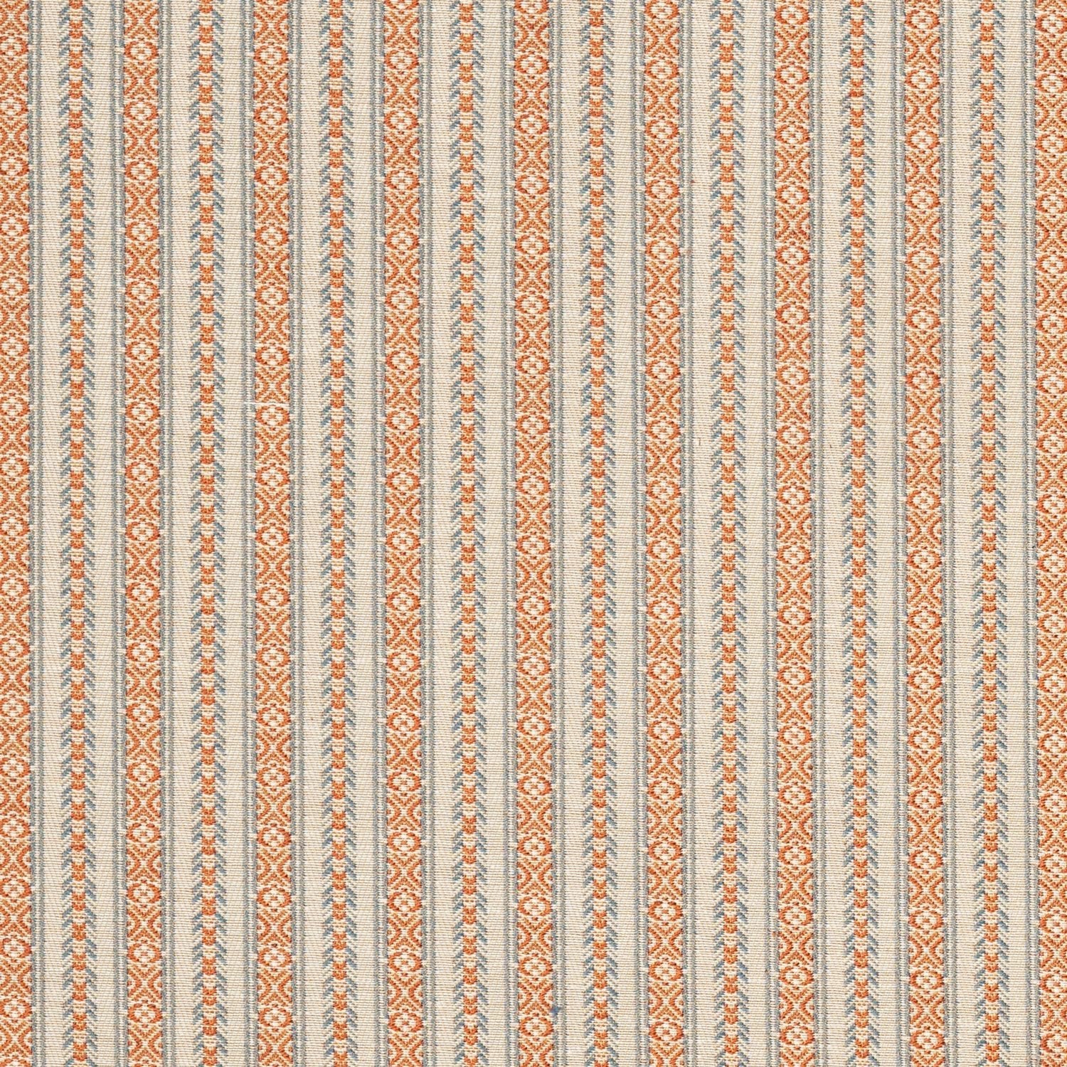 Susan Deliss, Ticking in Burnt Orange/Swedish Blue - Nickey Kehoe