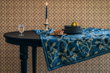Night Bloom Tablecloth In Azure