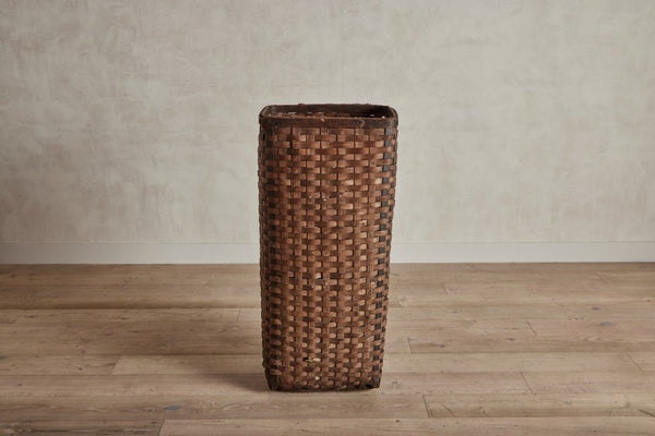 Tall Splint Wood Basket (LA) - Nickey Kehoe