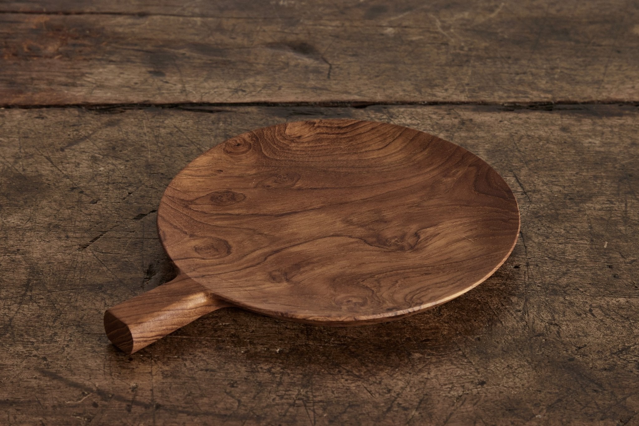 Teak Round Paddle (Multiple Sizes) - Nickey Kehoe