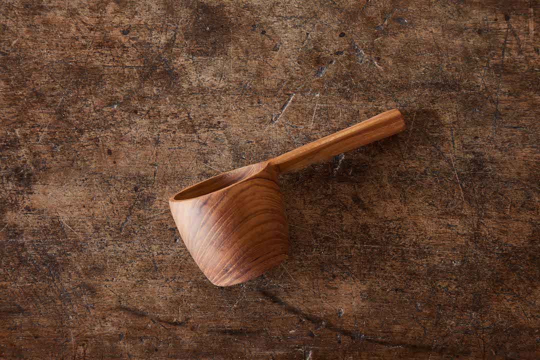 Teak Sugar Scoop - Nickey Kehoe