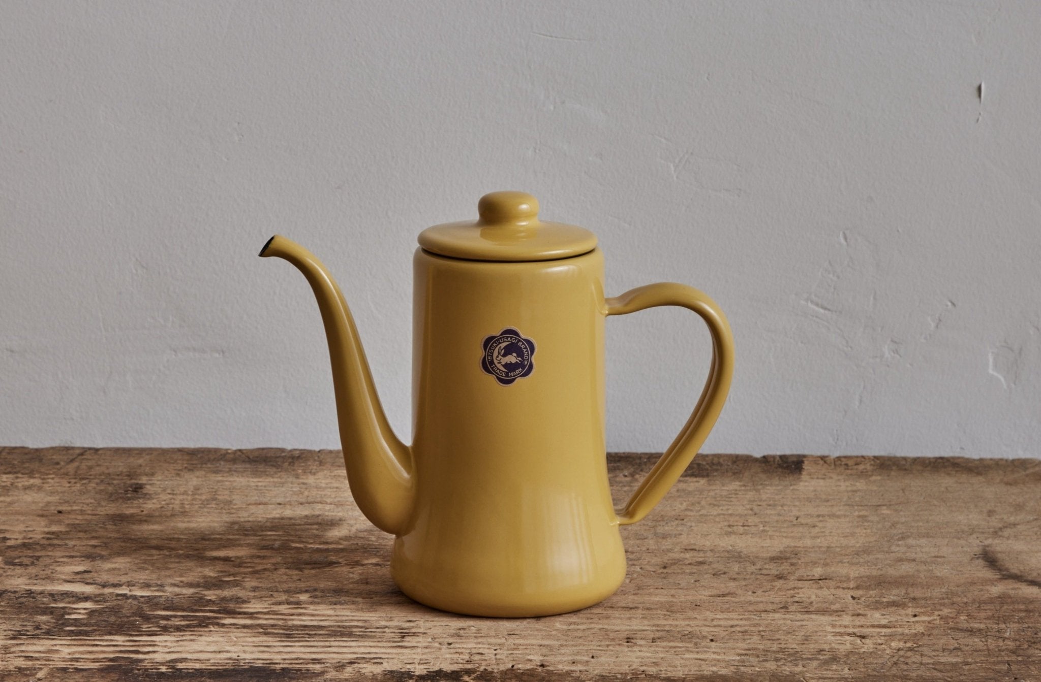 Tsukiusagi Enamel Slimpot Kettle, Yellow - Nickey Kehoe