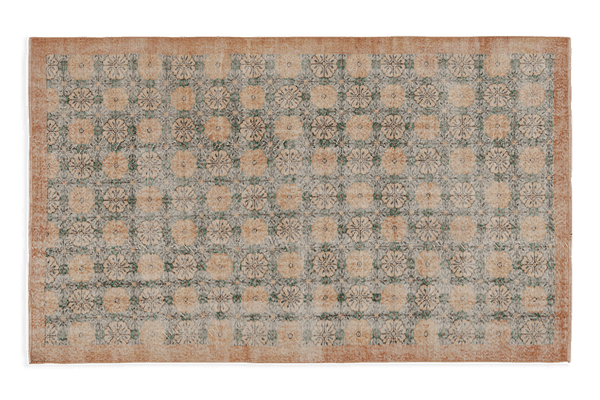 Turkish Floral Medallion Rug 4’10 x 8’4 (LA) - Nickey Kehoe