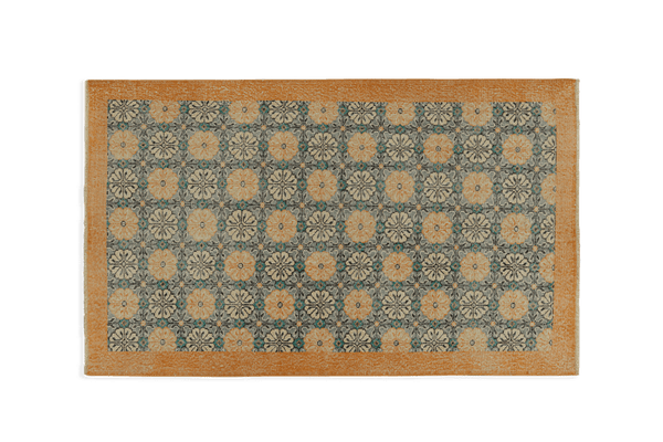 Turkish Floral Medallion Rug 4’2 x 6’11 (LA) - Nickey Kehoe