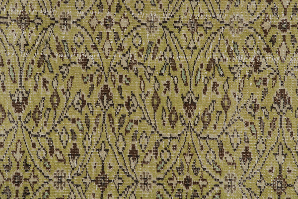 Turkish Green Floral Rug 5’2 x 8’11 (LA) - Nickey Kehoe