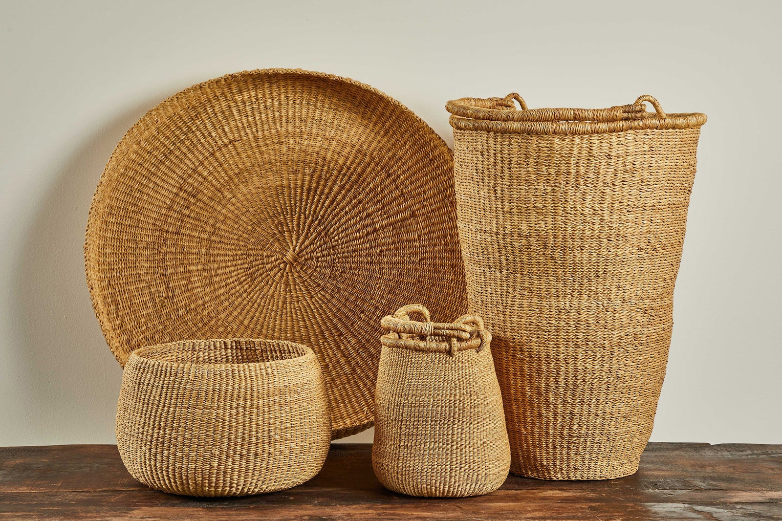 Wide Olive Basket – Nickey Kehoe