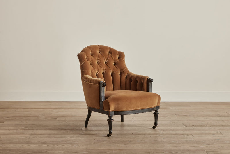 Velvet Napoleon III Armchair (LA) - Nickey Kehoe