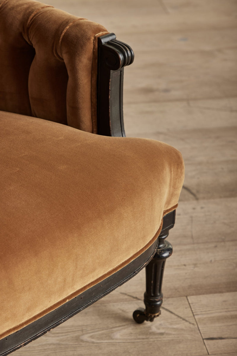 Velvet Napoleon III Armchair (LA) - Nickey Kehoe