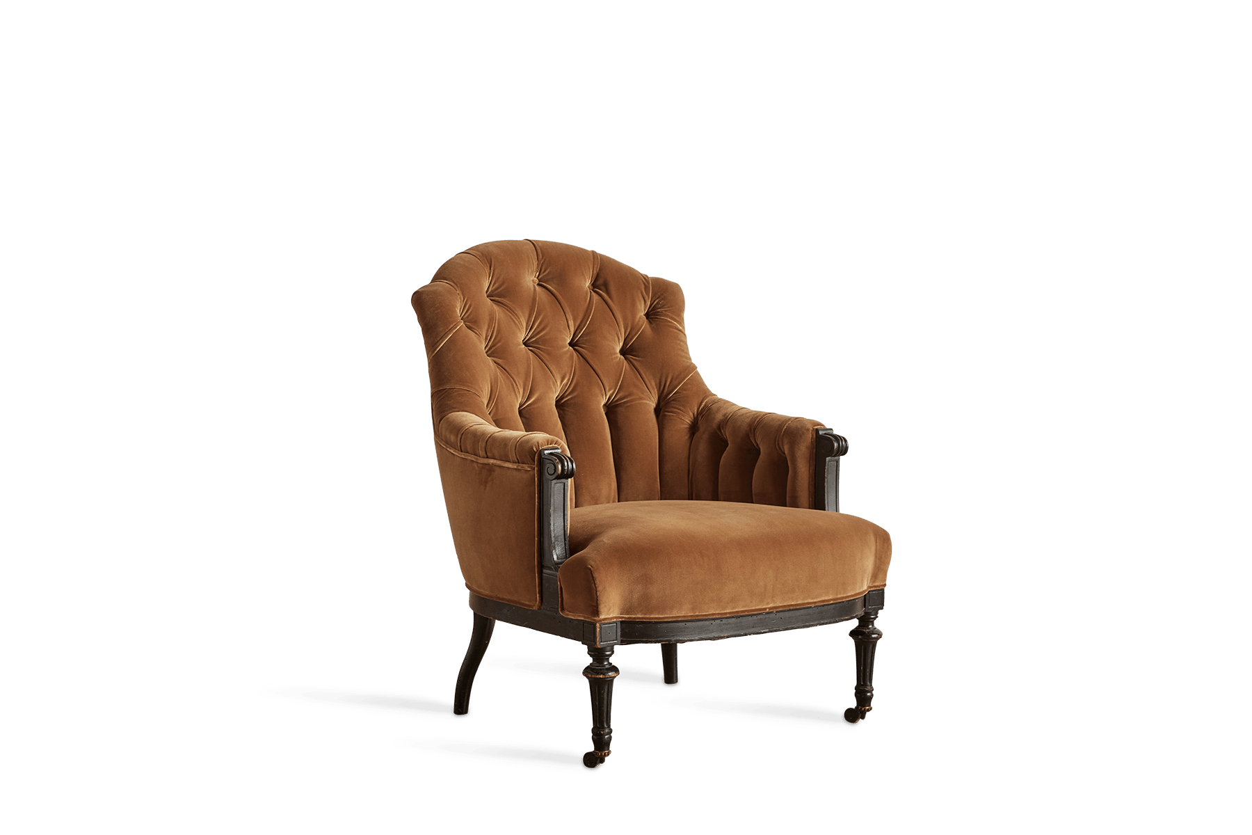 Velvet Napoleon III Armchair (LA) - Nickey Kehoe