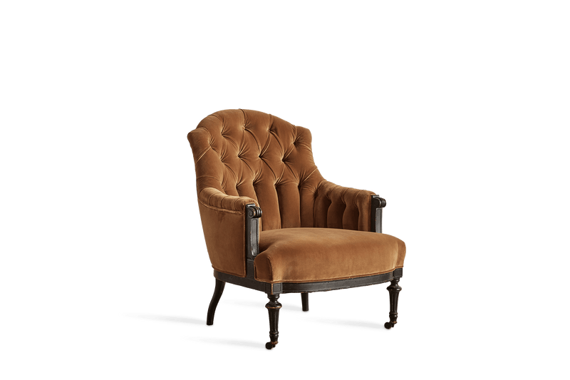 Velvet Napoleon III Armchair (LA) - Nickey Kehoe