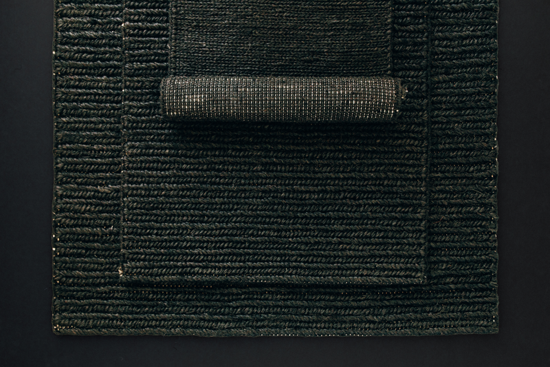 Petite Braid Welcome Mats in Charcoal  (Multiple Sizes)