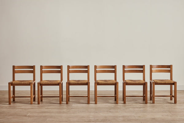 Wood & Rattan Dining Chairs (LA) - Nickey Kehoe