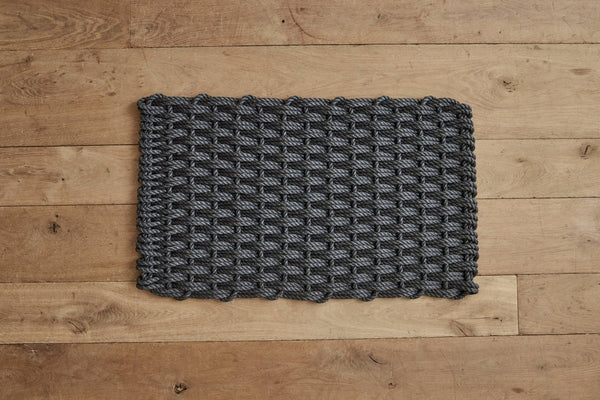 Woven Doormat Small in Charcoal - Nickey Kehoe