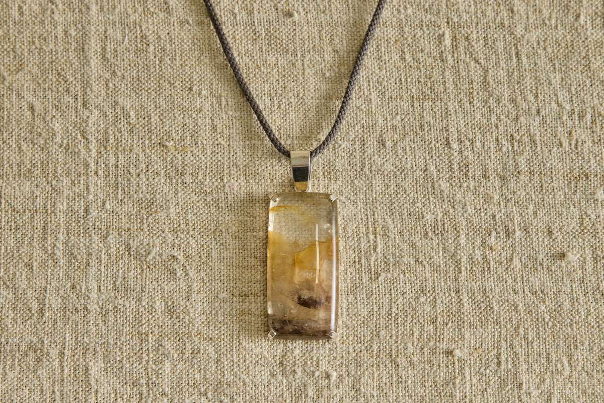 Hematoid Quartz Pendant I Necklace