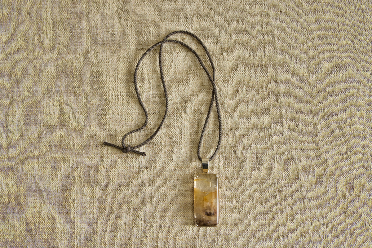 Hematoid Quartz Pendant I Necklace