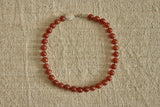 Carnelian & Silver Stone Link Necklace