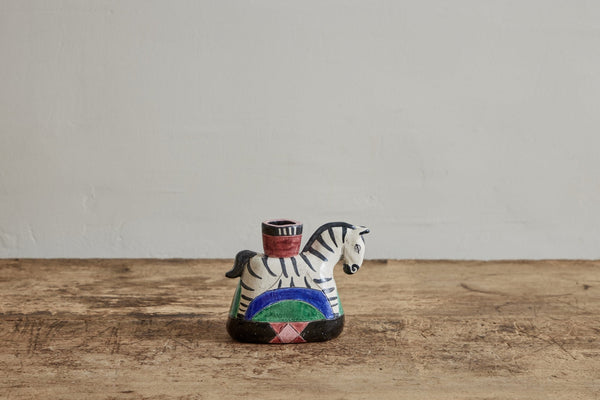 Zebra Candle Holders - Nickey Kehoe