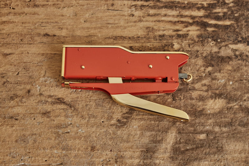 Zenith 548 Gold Red Plier Stapler - Nickey Kehoe