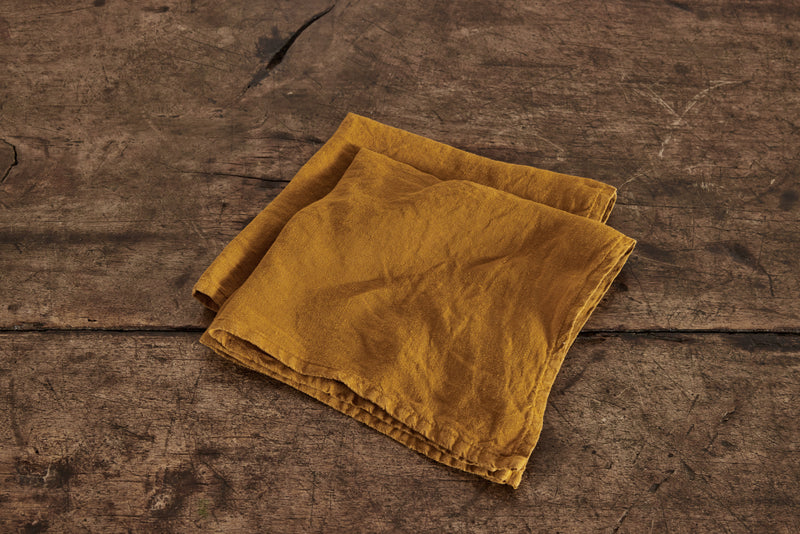 Once Milano Linen Napkins, Mustard