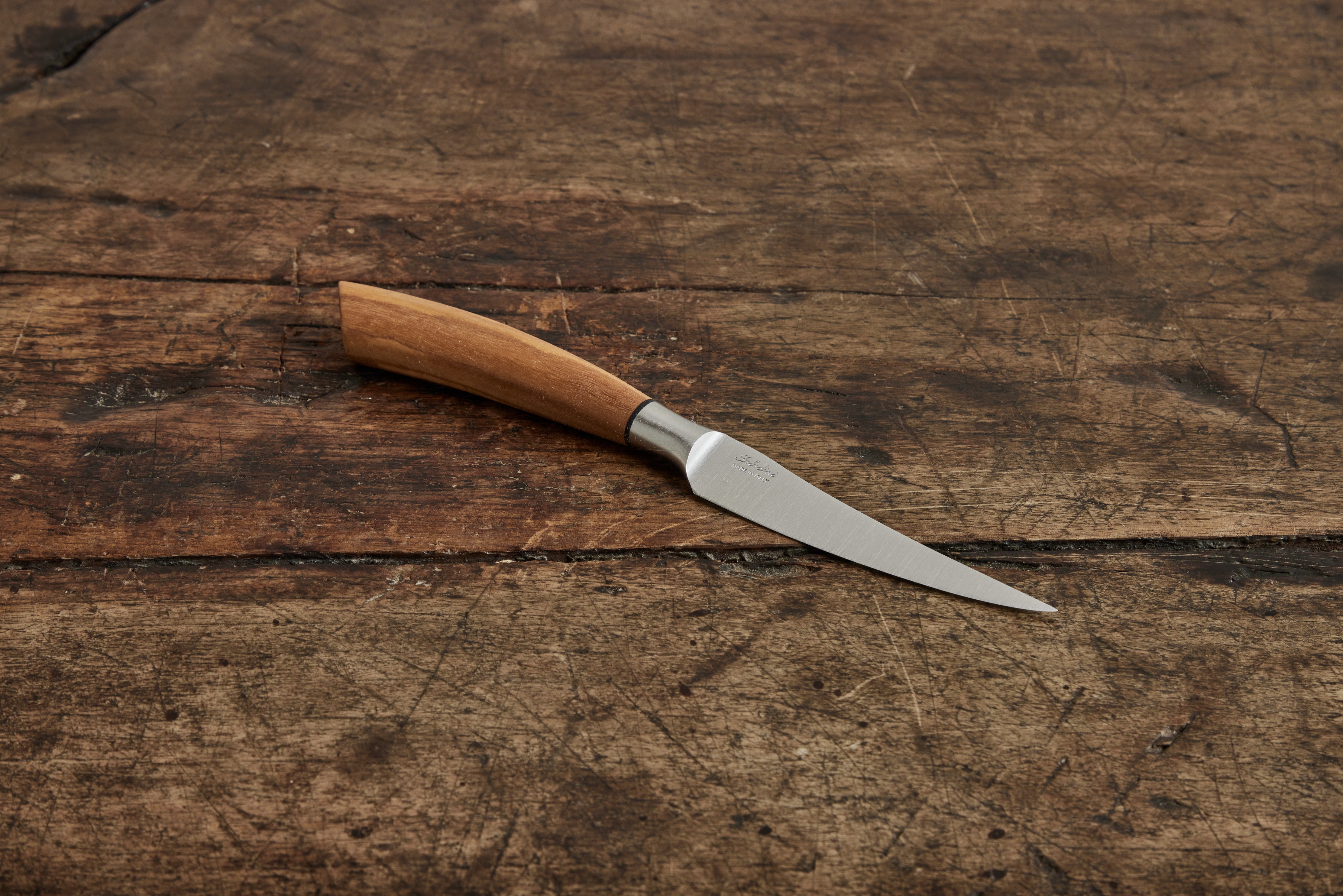 Saladini, Set of 6 Olive Wood Steak Knives
