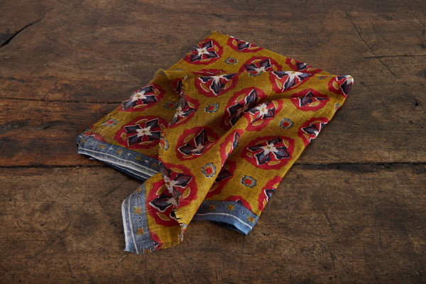 Bernard, Red Medallion Scarf