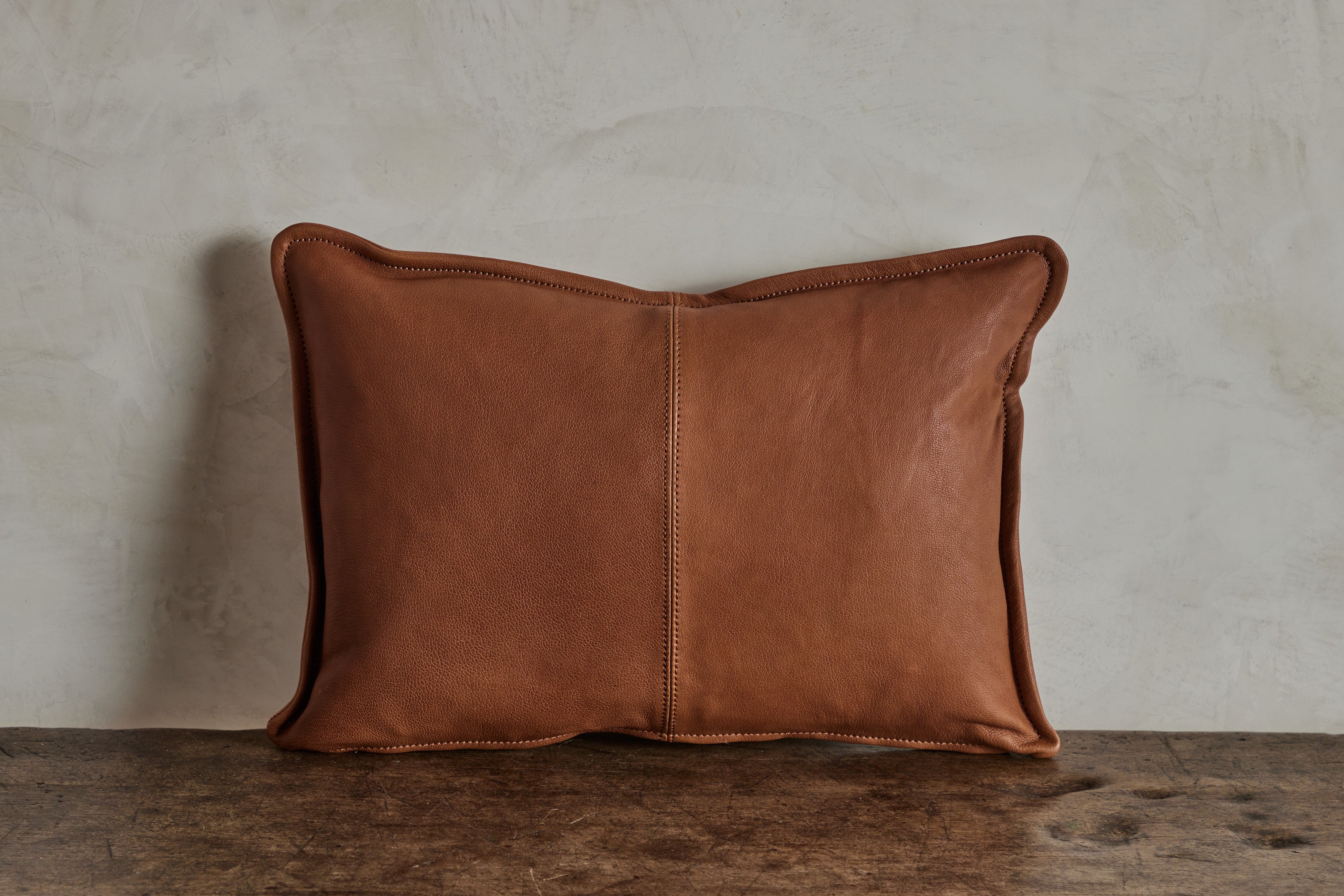 Nickey Kehoe, Tan Leather Pillow