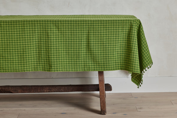Heather Taylor Home, Katharine Plaid Tablecloth in Evergreen