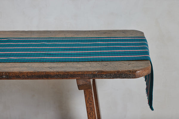 Tensira Table Runner, Teal and Blue