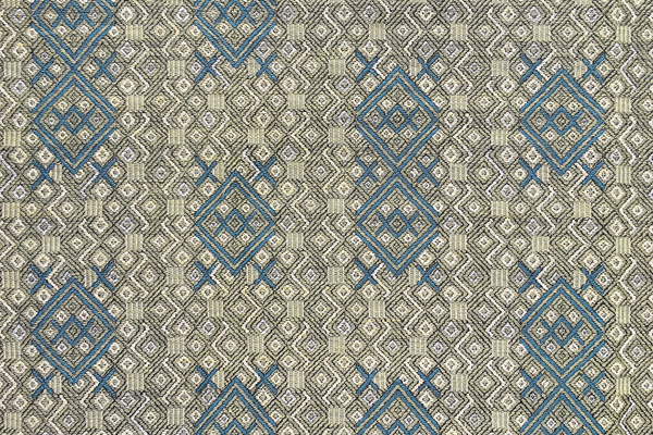 Susan Deliss, Criss Cross Weave in Teal/Moss/Stone