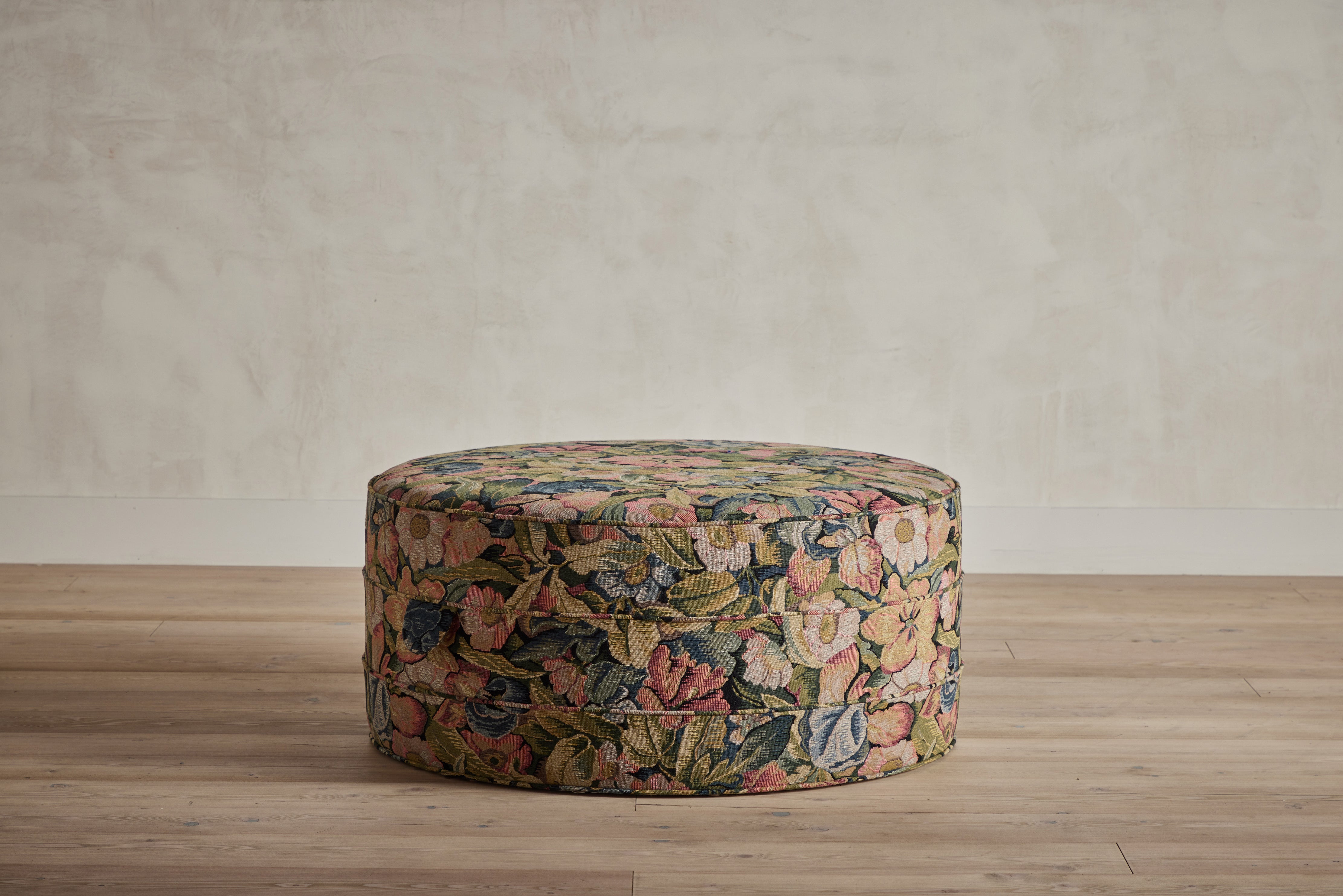Nickey Kehoe 36" Round Hassock - In Stock