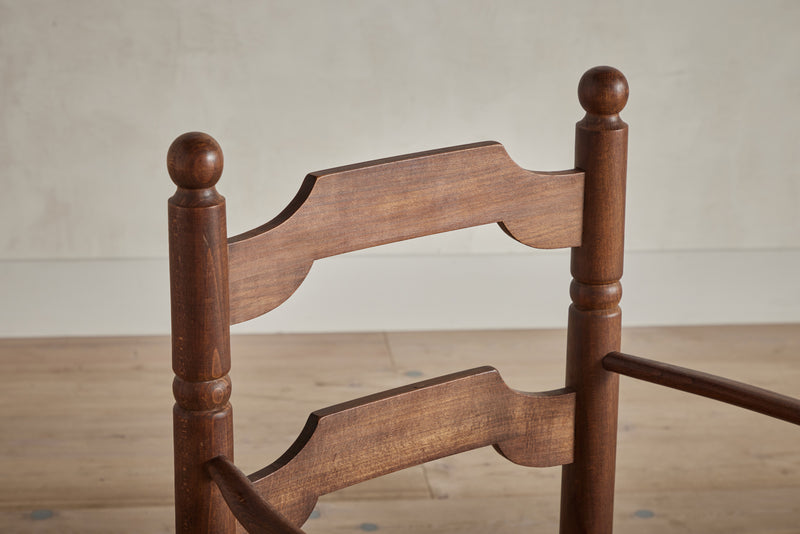Set of 4 Ladder Back & Rush Chairs