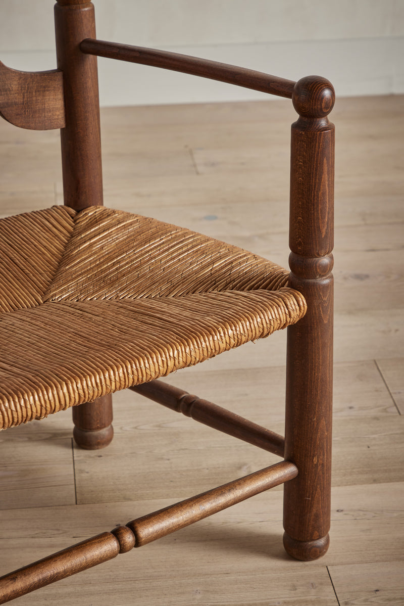 Set of 4 Ladder Back & Rush Chairs