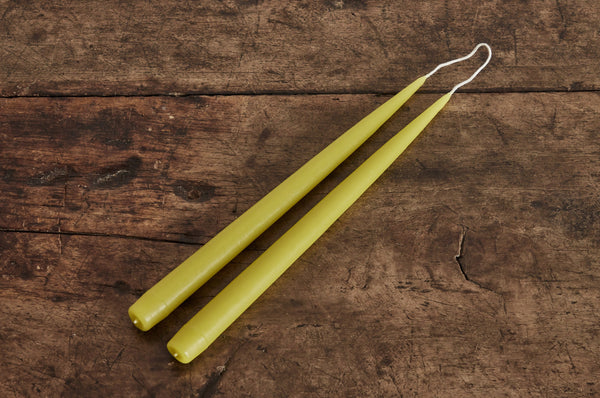 Beeswax Tapers, Chartreuse