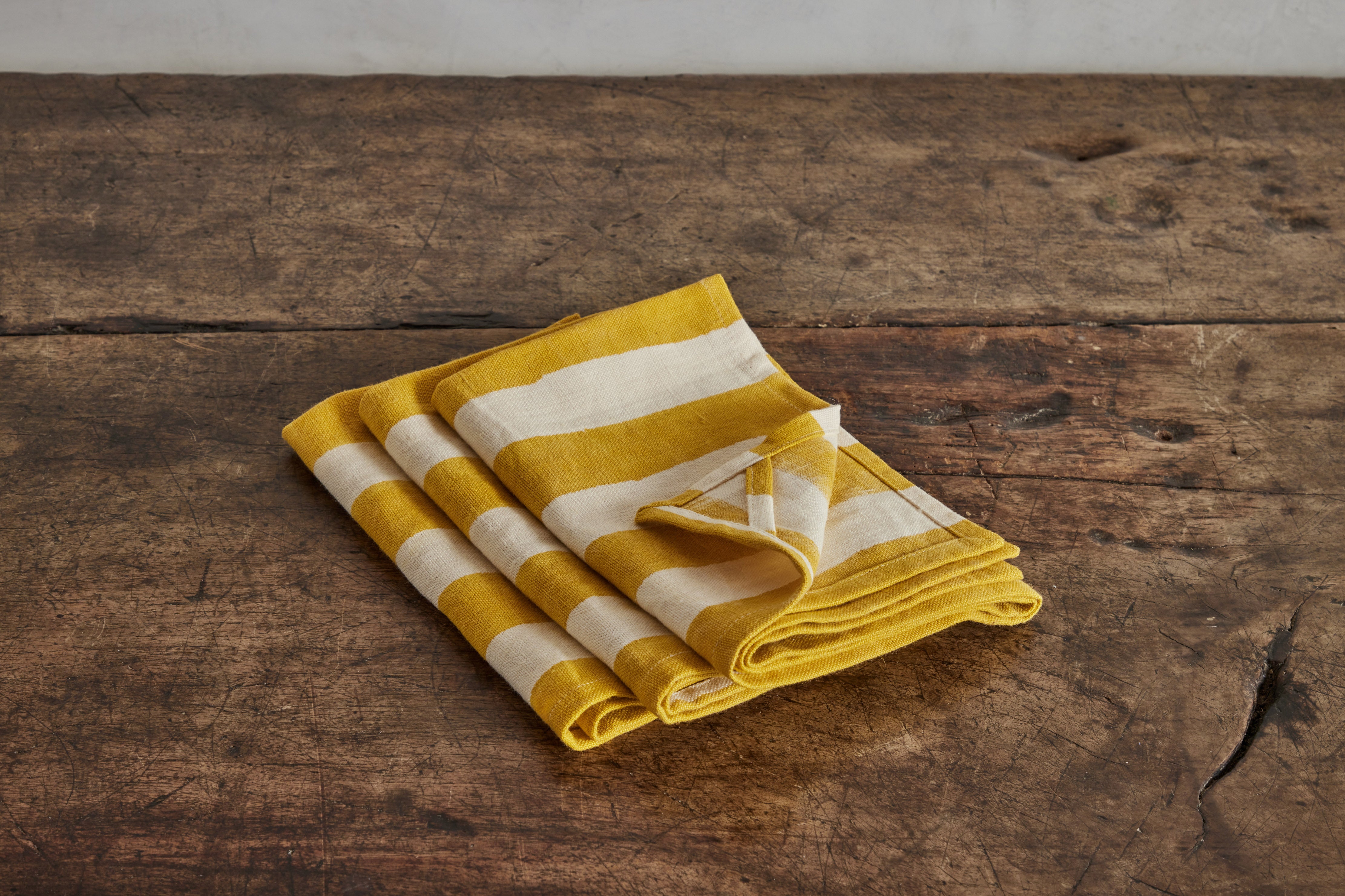 Nickey Kehoe, Carnival Dish Towel in Mustard