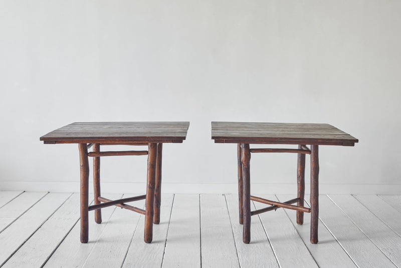 Wood Brutalist Table