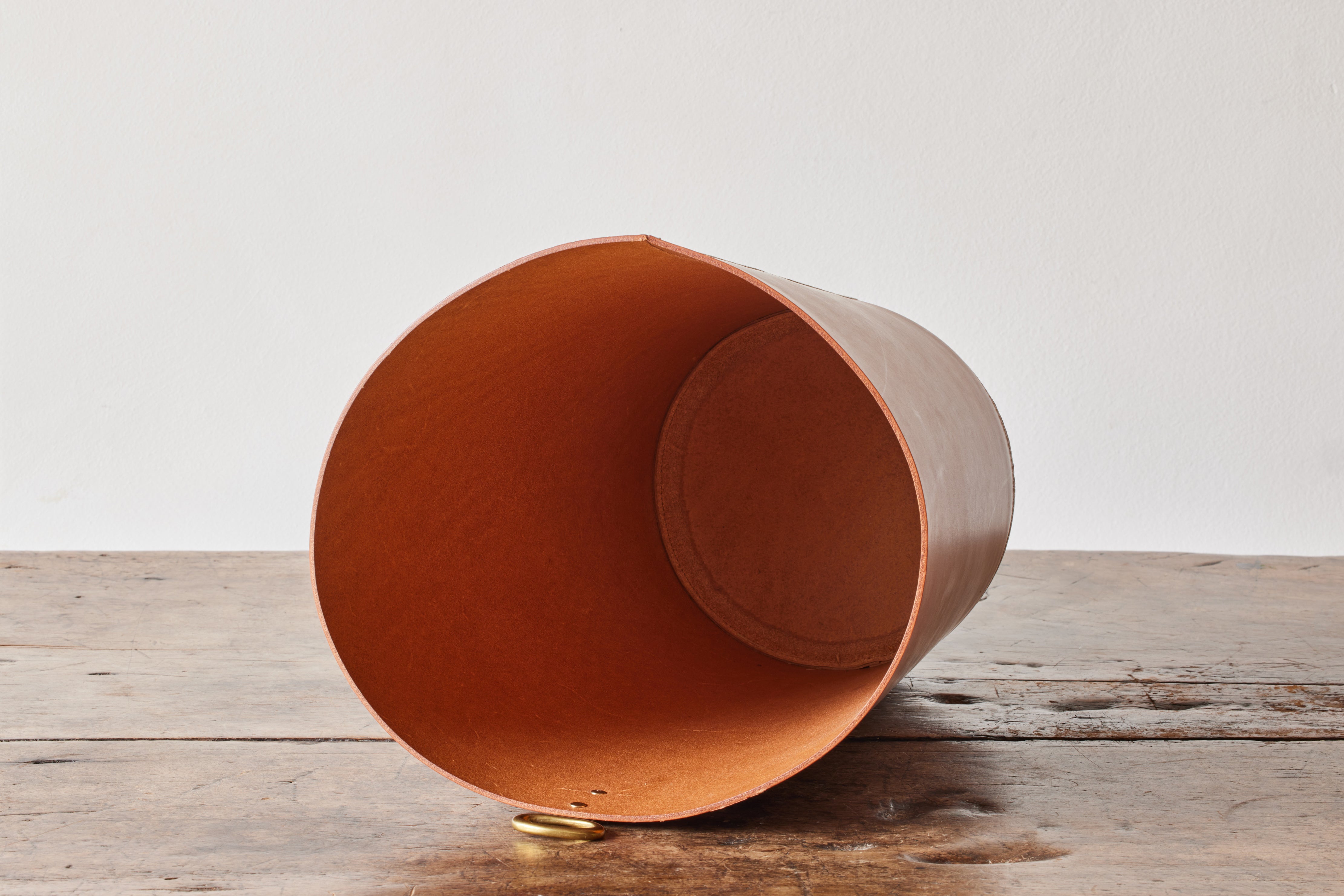 Otis Ingrams, Leather Bin in Ochre