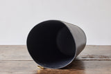 Leather Bin in Ink Black