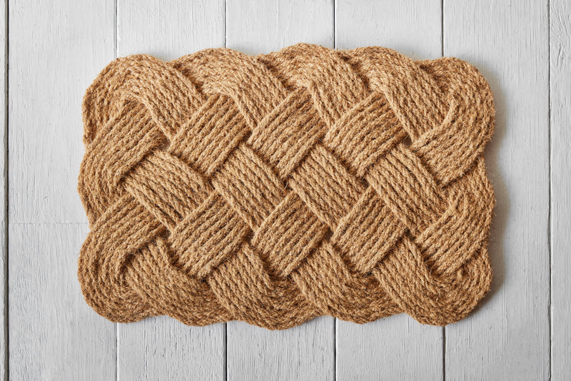 Natural Braided Rope Door Mat (2 Sizes) – Nickey Kehoe