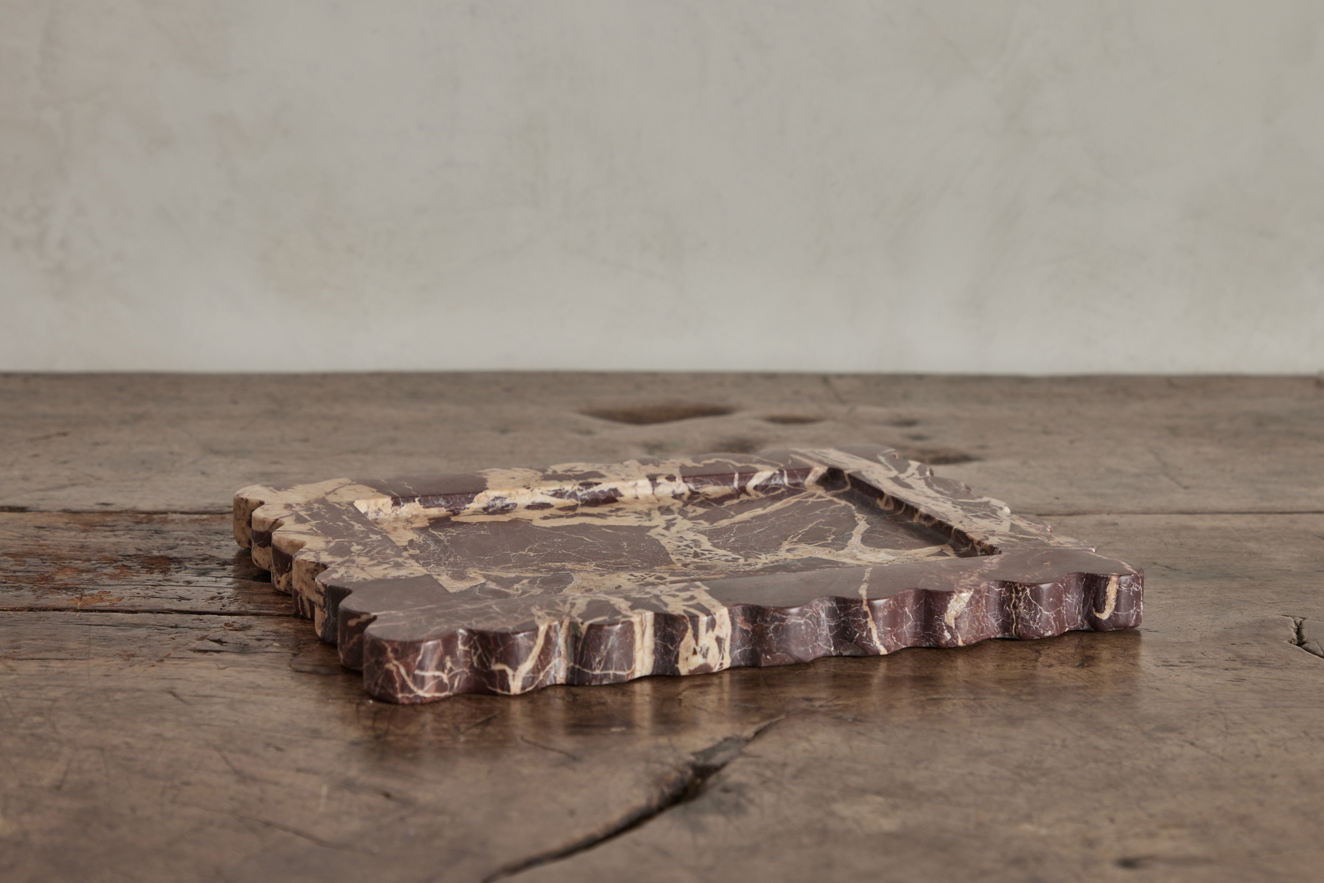 Anastasio Home, 810 Tray in Cherry Gold Marble