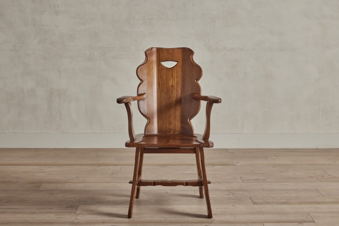 Pair of Danish Carved Chairs