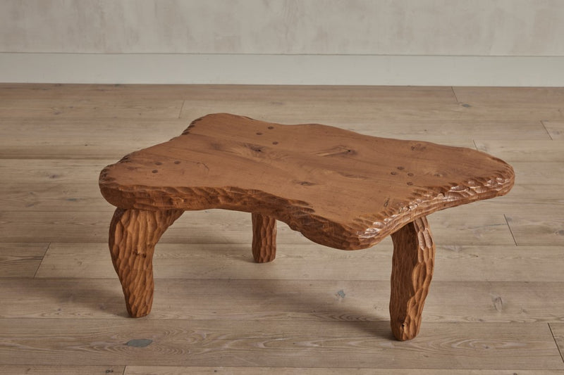 French Brutalist Side Table