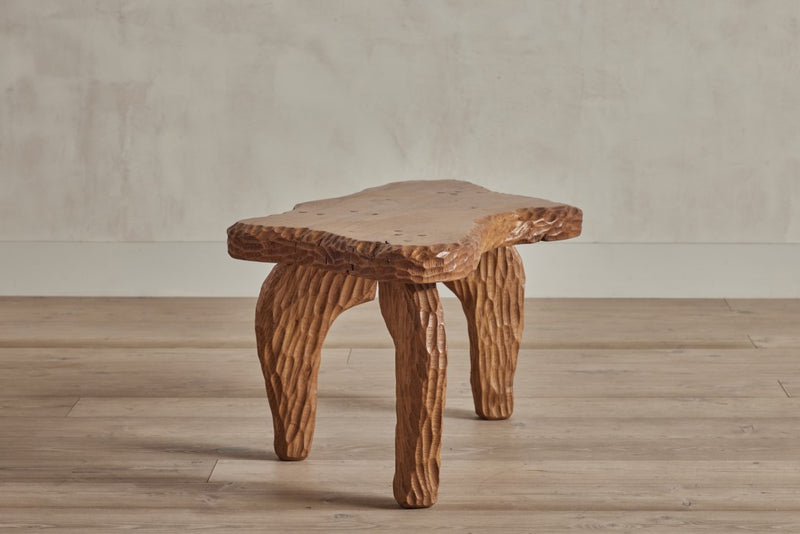 French Brutalist Side Table