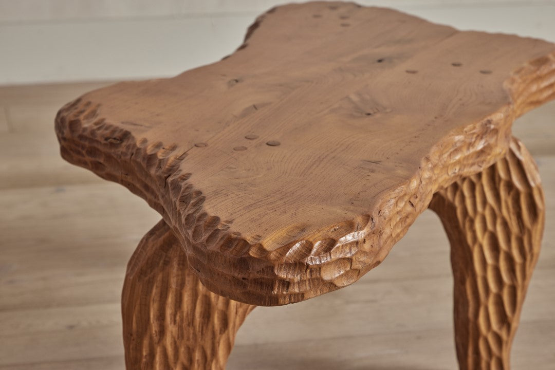 French Brutalist Side Table
