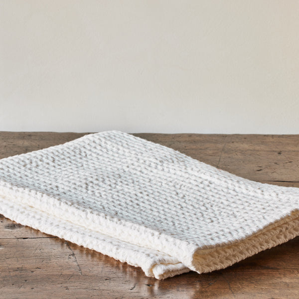 TEA TOWEL –soft waffle –white - ZIZI linen home textiles