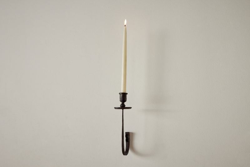 Nickey Kehoe Forged Iron Candle Wall Sconce